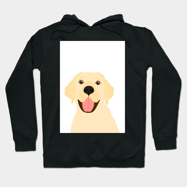 Labrador Illustrative Portrait Hoodie by AdamRegester